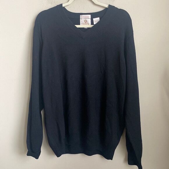 Viyella by Patrick James V-Neck Pullover Sweater L - Picture 2 of 5